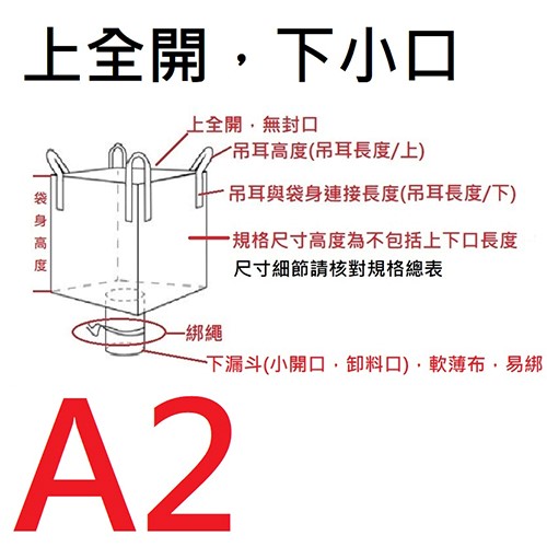 (A2)上全開下小口太空袋