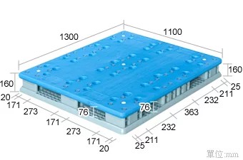 塑膠棧板K-CC平面田型系列(平面無洞設計 可建置鋼管)