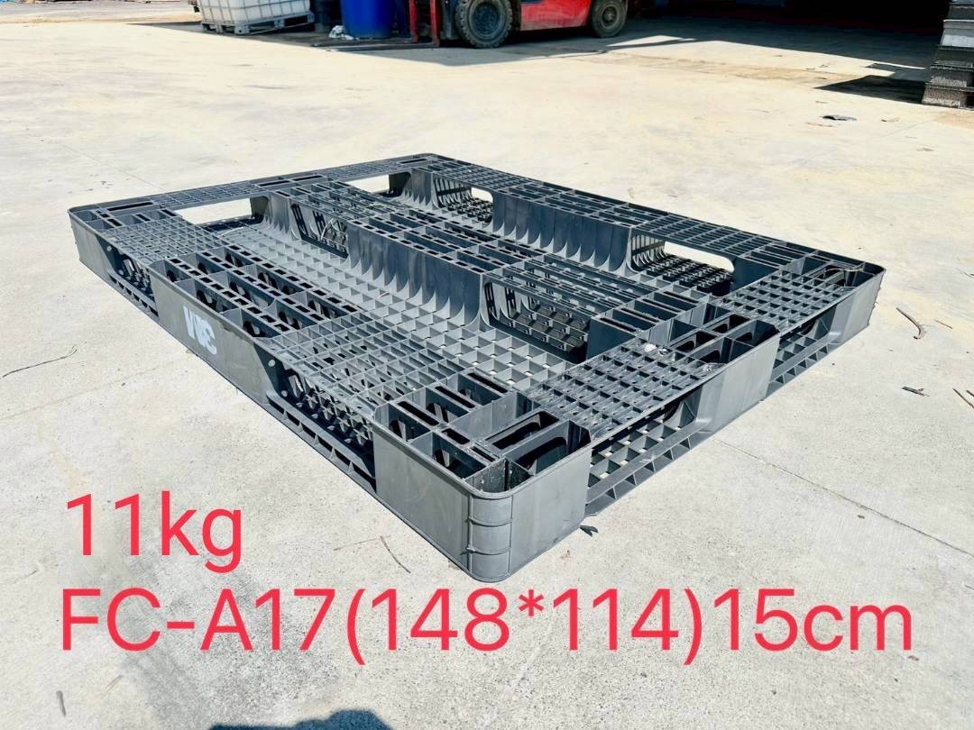 《型號:A17》中古網狀田字塑膠棧板 (140*110*15)