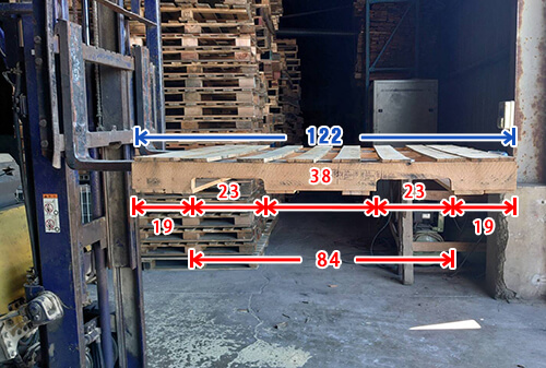 《型號:I》中古美式木製棧板 (114*122*11.5) TE066