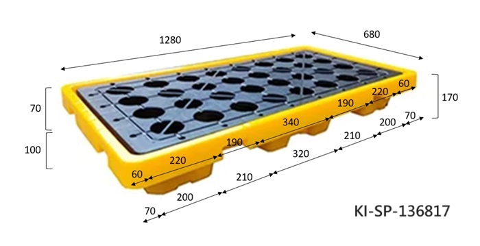 17.兩桶低腳型防漏棧板 KI-SP-136817