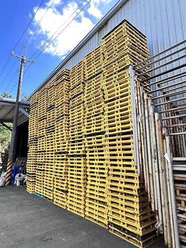 《型號:A27》中古雙面網狀塑膠棧板 (100*110*13)