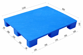 10.平面九腳塑膠棧板KI-AD-0911(900*1100)