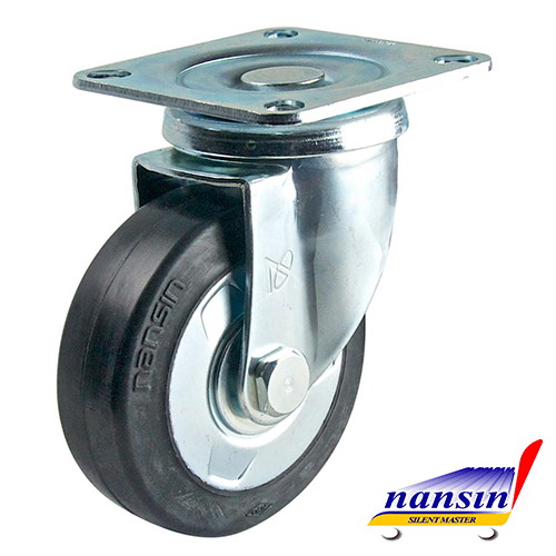 4"橡膠活動輪附煞車 M-STC-100 VS