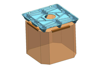 *規劃開發中*八角紙箱專用綠色木屑環保棧板 V-R-BH2-114114-89