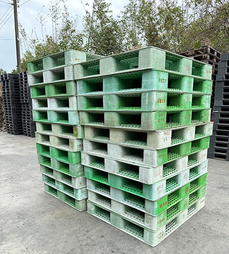 《型號:A14》中古雙面網狀倉庫型塑膠棧板 (120*100*16)