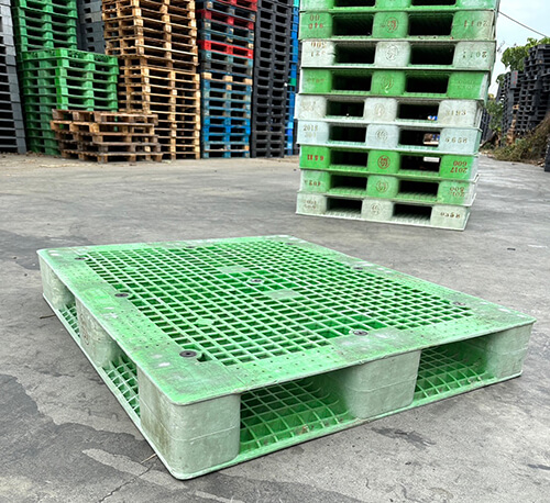 《型號:A14》中古雙面網狀倉庫型塑膠棧板 (120*100*16)