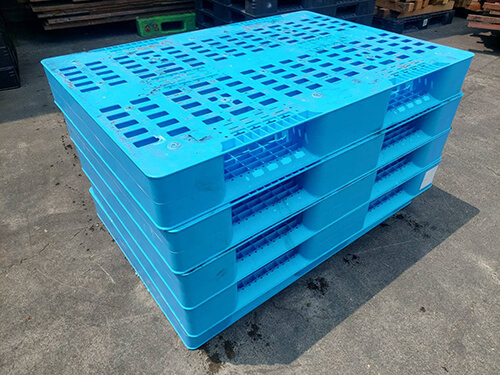 《型號:A7》中古雙面板藥廠專用塑膠棧板 (130*90*15)