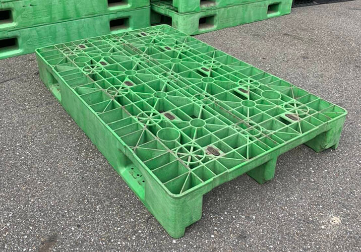 《型號:N》中古網狀川字塑膠棧板(117*74*15.5)