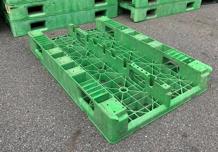 《型號:N》中古網狀川字塑膠棧板(117*74*15.5)