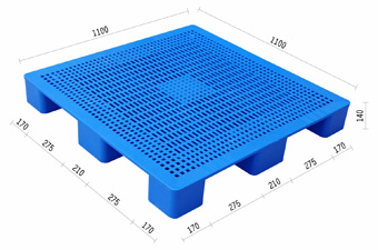 6.網狀九腳塑膠棧板KI-ADN-1111(1100*1100)