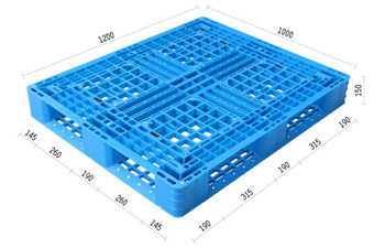 2.網格田字塑膠棧板KI-C-1012B(1000*1200)