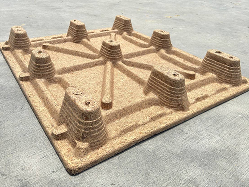 《型號:S》中古木屑棧板123*103*14 cm