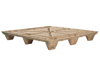 7. V-F4-100100-62 四向等插九磚綠色木屑環保棧板