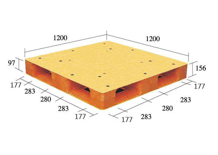 36.S-D4-1212-FG單面型棧板