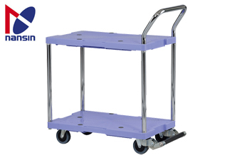 10.M-DSK-304B2樹脂微音雙層手推車(附煞車)