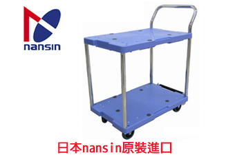 9.M-DSK-104B樹脂微音雙層手推車(附煞車)