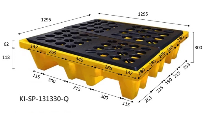 6.四桶高腳型防漏棧板 KI-SP-131330-Q輕型