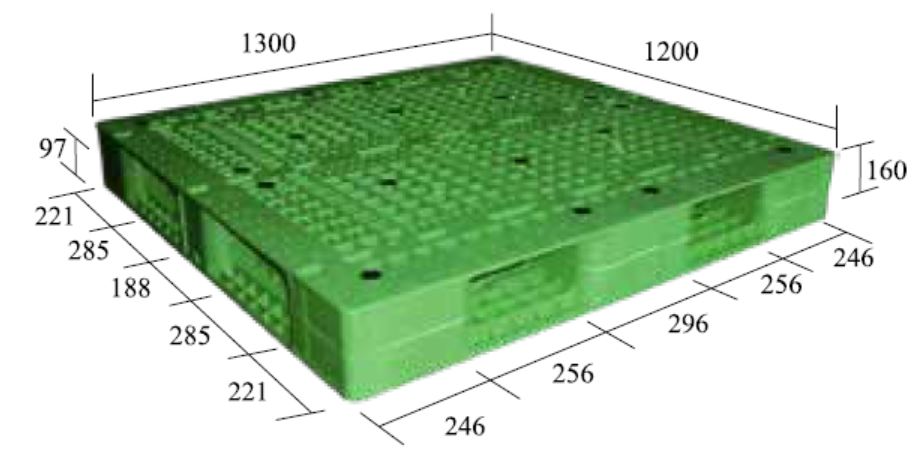 26.S-R4-1312-CG雙面型棧板