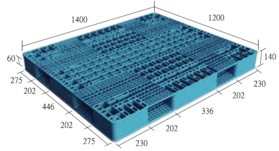 34.S-R4-1412-CX雙面型棧板